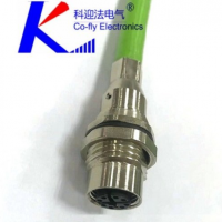 8 芯 x-code CAT6網(wǎng)線(xiàn)|工業(yè)相機線(xiàn)束  m12連接器