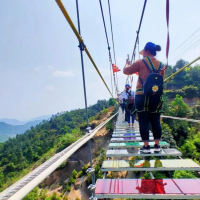 戶(hù)外景區游樂(lè )設備懸索橋浮橋吊橋水上趣橋天空步道游樂(lè )園探險廠(chǎng)家