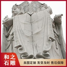 觀(guān)音石雕彌勒佛坐像 3米石雕滴水觀(guān)音菩薩像加工 三面