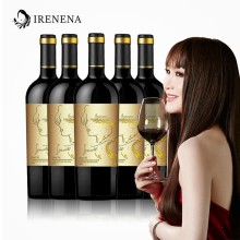 IRENENA紅酒溫碧霞自創(chuàng  )品牌進(jìn)口法國葡萄酒海潮歌慕干紅750ml