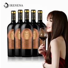 IRENENA紅酒溫碧霞自創(chuàng  )品牌進(jìn)口智利葡萄酒美娜干紅750ml